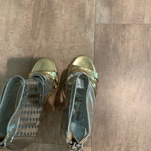 Jimmy Choo Malika Metallic Pumps - Picture 5 of 8